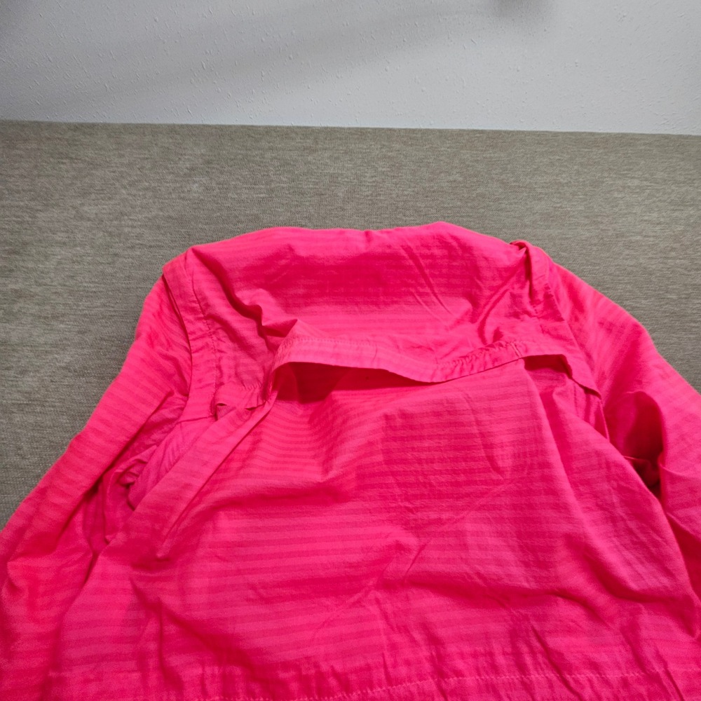 Nike Golf Windbreaker Jacket Women Small Neon Pink Full Zip Striped 725690-617 - Picture 10 of 12
